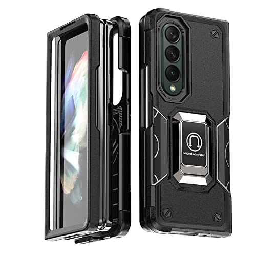 Support de voiture et coque antichoc pour Samsung Galaxy Z Fold 3 noir