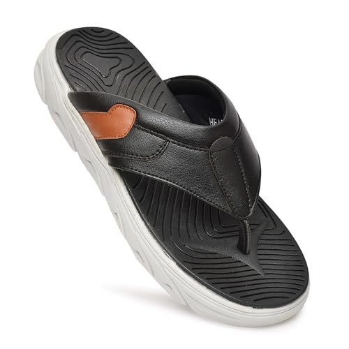 Image of HEALTH FIT Super Soft Ortho Care Bounce Back Anti-Skid Water Resistant Slippers /Doctor Chappal & Footwear-Men-HF-112