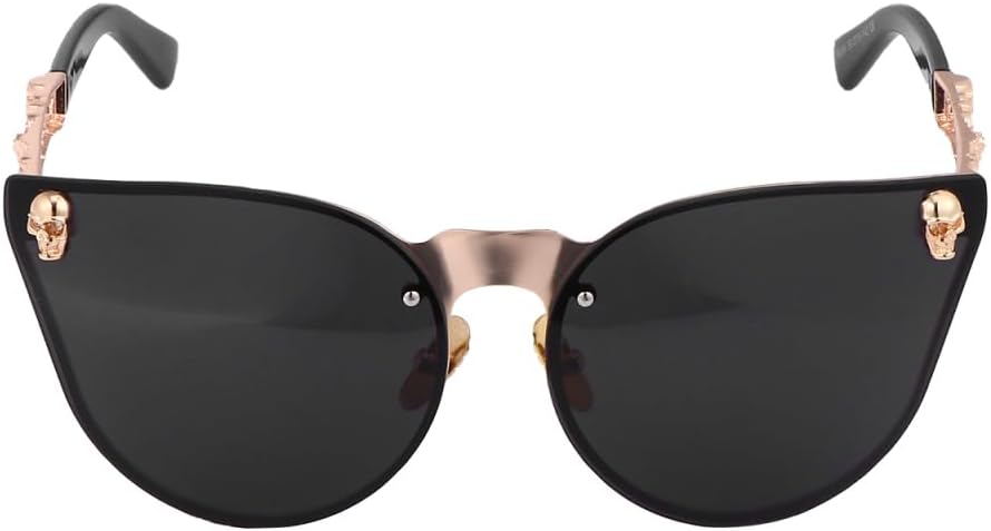 Cat Eye Womens Sun Glasses Skull Sunglasses Black Sunglasses Women Trendy Eyeglasses Creative Eyewear For Women Men
