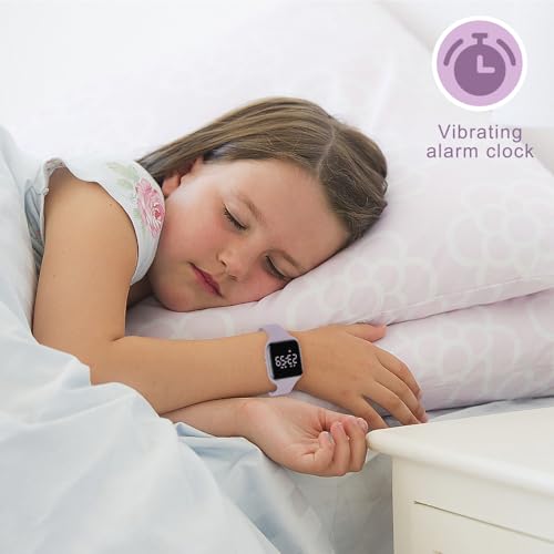 Image of Kids Watches for Girls Boys Digital Sport Watch with Step Counter Pedometer Vibration Alarm Clock, No App Waterproof Fitness Tracker Kids Watch Boys Girls Teens Students Ages 5-16