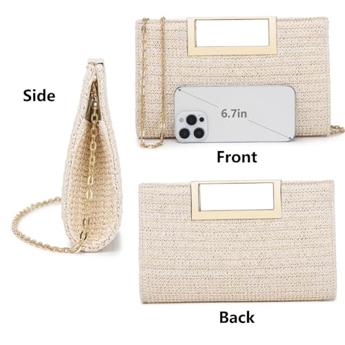 Image of Gurina Evening Clutch Purses for Women Formal Party Clutch Bags Cocktail Prom Fashion PU Leather Shoulder Handbags