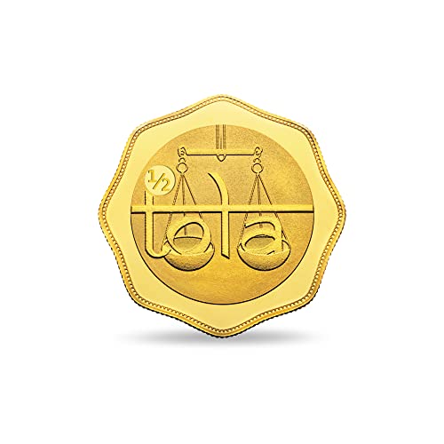 Image of MMTC-PAMP 24k (999.9) 5.8319 gm Half-Tola Yellow Gold Coin