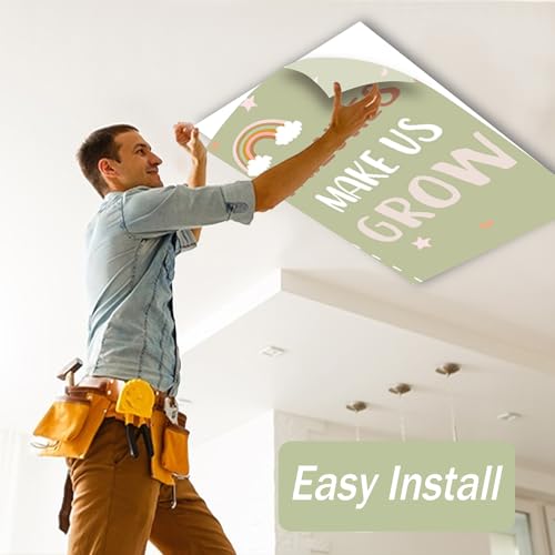 Image of 8 Pcs Fluorescent Light Covers with 80 Magnets Decorative for Classroom Ceiling Light 4 x 2 Feet Magnetic Light Covers Filter Easy Install for Office Hospitals & Home Drop Ceiling Supplies