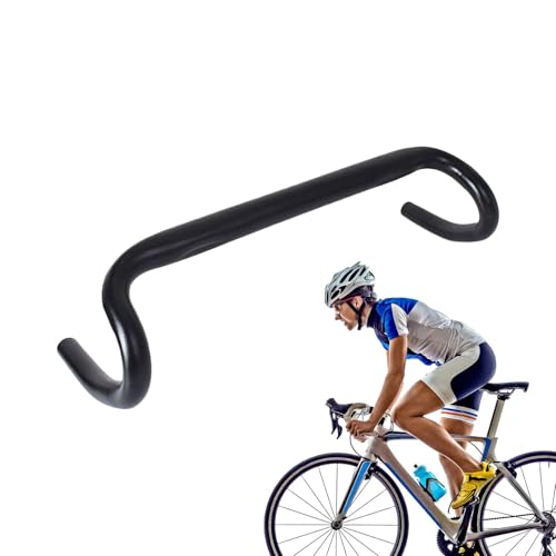 Guidon incurvé de vélo fixe avec chute de performance et cintre robuste