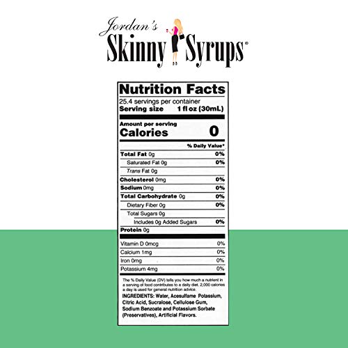 Jordan's Skinny Mixes, Coconut, Sugar Free Flavoring Syrup, 25.4 Ounce Bottle (Pack Of 6) #TOP4