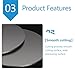 A3 Iron Sheet Flat Round Metal Plate - 18Cm Diameter for DIY Metal Projects, Crafting, and Industrial use(1mm 2pcs)