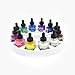 Dr. Ph. Martin's Iridescent Calligraphy Color (Set 1) Ink Set, 1.0 oz, Set 1 Colors, 1 Set of 12 Bottles