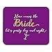 Produktbild Luancrop Mauspads Bachelorette Party Kalligraphie Grafik Schriftzug Handschriftliche Hochzeitstag Kommt Hier die Braut Let 's Mouse Pad für Notebooks, Desktop-Computer Bürobedarf
