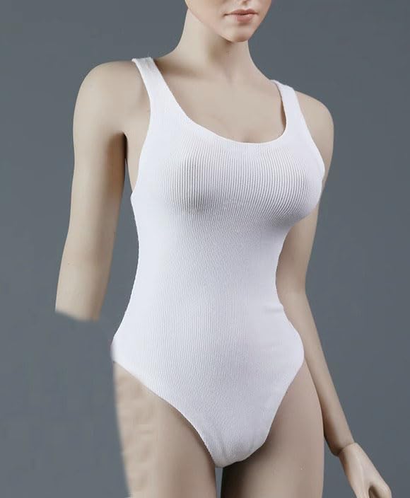 Maillot de bain blanc 1/6 pour figurine de femme AMITD