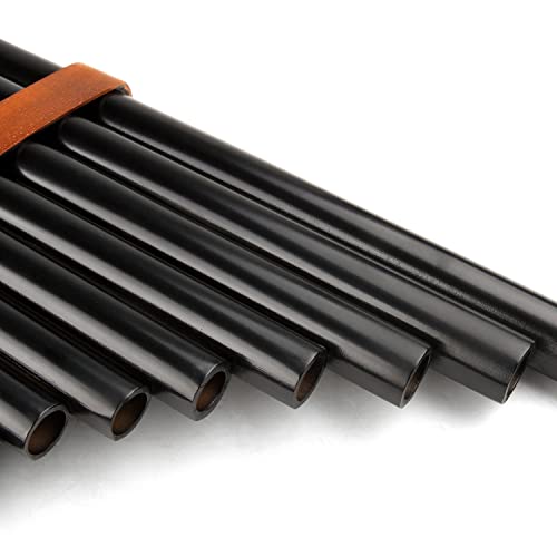 15 Pipes Pan Flute G Key Chinese Traditional Musical Instrument Pan Pipes Woodwind Instrument (Left Hand) #TOP4