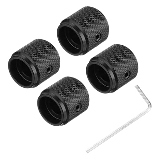 QUARKZMAN 4PCS Perillas de Guitarra de Metal, Perillas de Control de Volumen y Tono 6mm x 13mm con Tornillo de Fijación para Guitarra Eléctrica Bajo, Negro | Ya disponible en tu tienda friki favorita! En mundofriki.es!