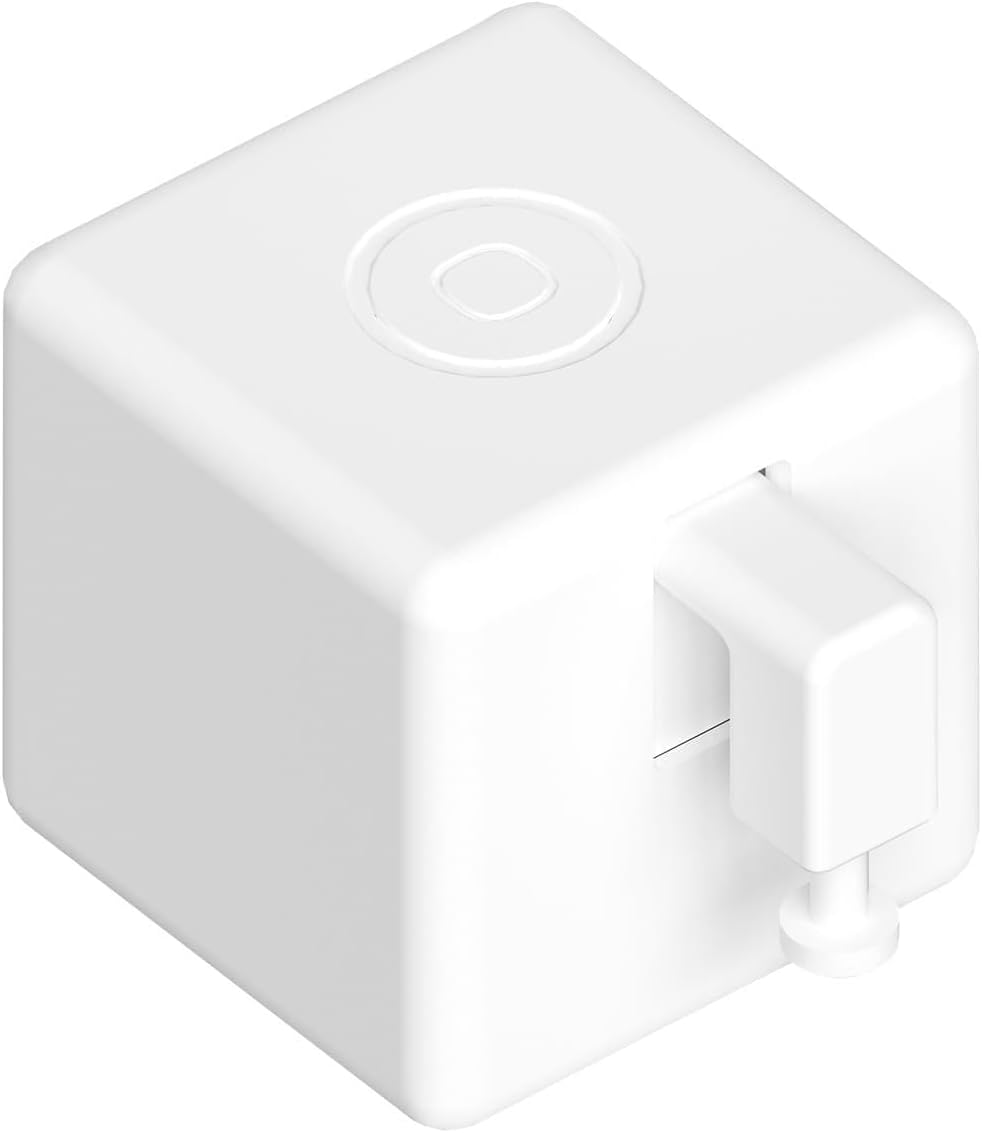 Fingerbot Plus Smart Button Switch Pusher, APP and Timer Control, no Wiring, Upgrade with Touch Control, Compatible with Alexa, Google Home When Add ORYZIC Tuya Bluetooth Hub (Rechargeable)