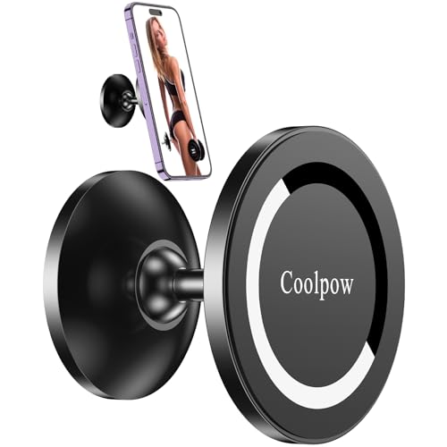 Gym Magnetic Phone Holder Mount for MagSafeAll MetalDual Magnetic Phone Holder for Gym Accessories Attach to Metal Surface Gym Phone Holder Magnet for iPhone 16 15 14 13 Pro Max Gift for Men Women