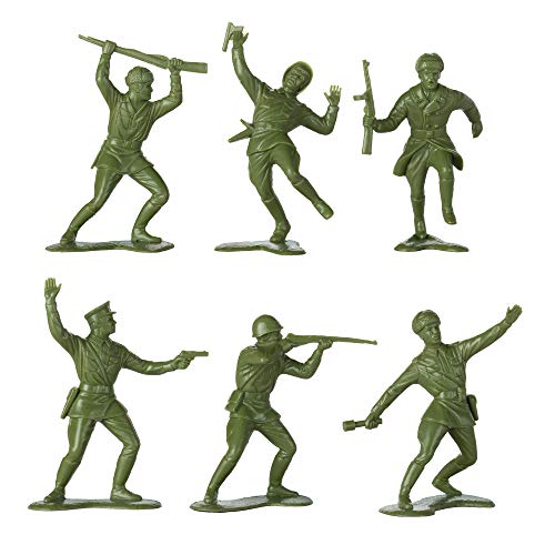BMC Classic Marx Russian Plastic Army Men - 36pc WW2 Soldier Figures Made in USA