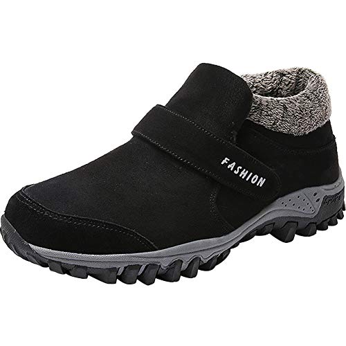 Basket fourrée homme pour pieds sensibles en hiver : chaussure chaude anti-glisse