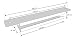 BBQ-Toro Edelstahl Flammenbrücke für Gasgrill | 196 x 30 x 24 mm | Cross Over, Flammenverteiler, Feuerbrücke | Grillersatzteile, Gasgrill Brenner Ersatz, Gaskocher Ersatzteile, Gasgrill Aufsatz