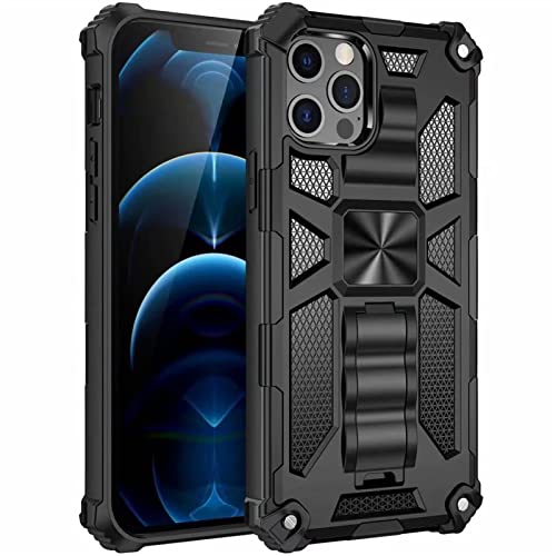 Étui de téléphone camouflage militaire iPhone 13 Pro coque antichoc noire