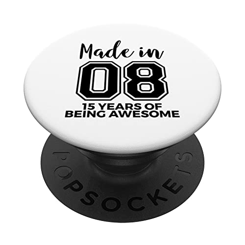 15 cumpleaños para niños y niñas, 15 años de ser impresionante PopSockets PopGrip Intercambiable