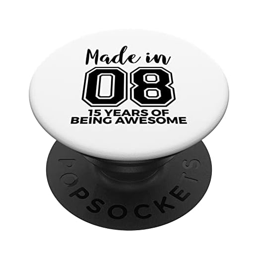 15 cumpleaños para niños y niñas, 15 años de ser impresionante PopSockets PopGrip Intercambiable