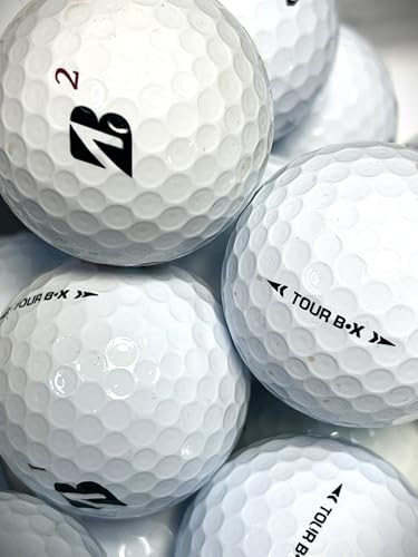 Golf Ball House…12 Tour B X Golf Balls for Bridgestone/White/Near Mint (AAAA) / Used-Recycled w/Mesh Bag