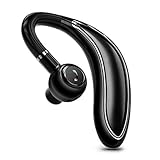 Bluetooth Earpiece for Cell Phone, Timmkoo S60 Single Ear Hands-Free Wireless Bluetooth Headset with Mic Apt-X CVC8.0 for iPhone, Samsung, Android, PC, Laptop, Tablet, TVs (Silver)