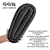 BHFRGAS Sliders Cloud Slippers Women Men,Non-Slip Mens Womens Slippers Cloud Sliders,Soft Flip Flops with Thick Sole for Shower Bathroom Pool Beach,Black, 8-9 UK #4
