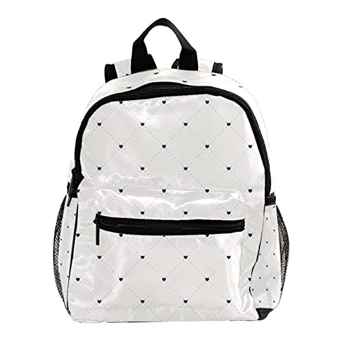 Sac à dos pour garçons et filles solide motif géométrique bleu anti-déchirure