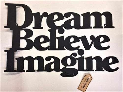 ElgatePlaque/Sign Decorative Wall Art (Metal) ~ DREAM BELIEVE IMAGINE