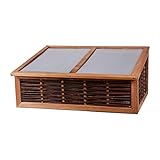 FRÜHBEETKASTEN: Dieses Frühbeet schafft ideale Bedingungen für ein gesundes Wachstum von Pflanzen.