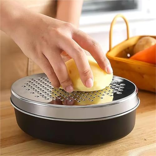 Rallador con contenedor de acero inoxidable 2 piezas miniatura 3