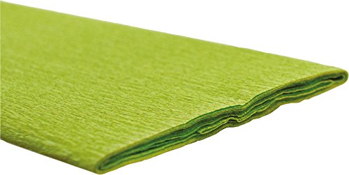 Werola 5110 Krepp-Papier, 50 x 250 cm, 32 g/m², apfelgrün