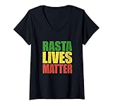 Photo Gallery donna vintage rasta lives matter colore verde giallo rosso reggae maglietta con collo a v Photo Gallery donna vintage rasta lives matter colore verde giallo rosso reggae maglietta con collo a v