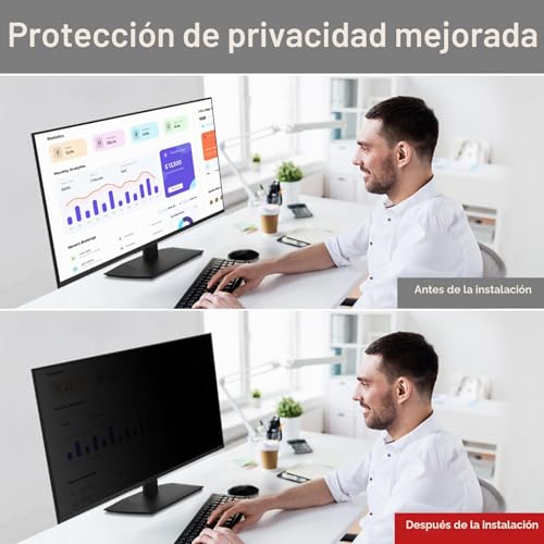 Filtro protector de pantalla de privacidad de computadora de 21.5" extraíble 16:9 4
