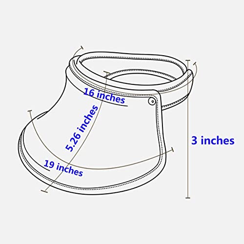 Kids Sun Visor Hats Boys Girls Adjustable Large Brim Summer Uv Protection Beach Cap 7-14 Years Old Upf50+ Ykh3M087, Blue #TOP4