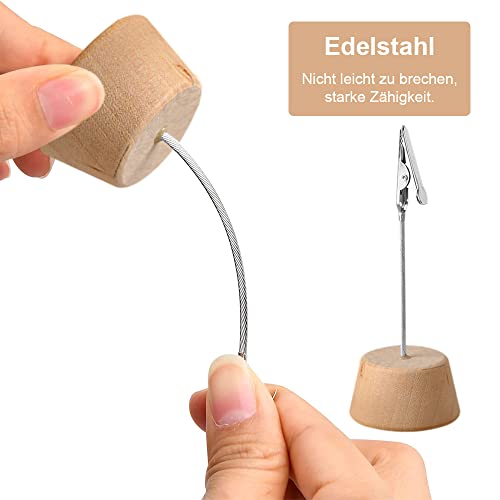 LdawyDE Porta foto con graffette, 10 pezzi, porta