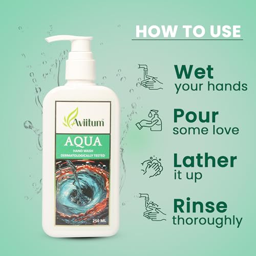Image of Hand Wash 250ml, Liquid Hand Wash for Germ Protection & Deep Cleansing, Moisturizing Handwash with Aloe Vera & Glycerin, Soft Smooth Hands, Daily Use Hand Soap