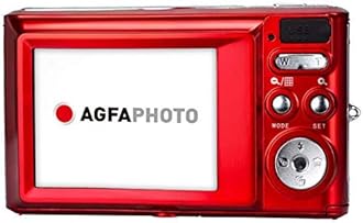 AgfaPhoto AGFA Photo - Compact Digital Camera with 21 Megapixel CMOS Sensor, 8x Digital Zoom and LCD Display Red