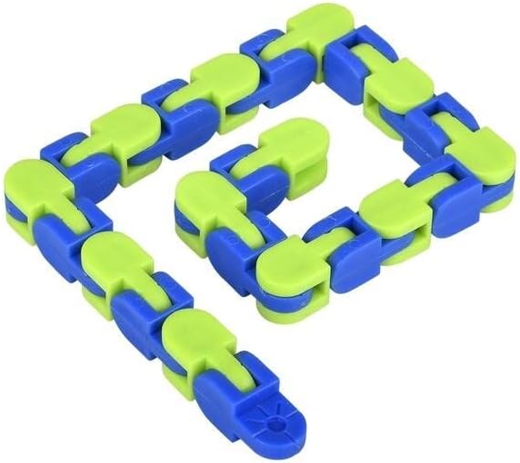 Miniatura 6 de Fidget Snake, paquete de 12 juguetes para ansiedad de serpiente, juguetes sensoriales para autismo, rompecabezas de serpiente para aliviar el