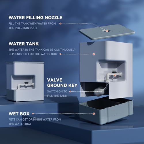 Automatic-Pet-Water-Dispenser-8L-Gravity-Waterer-Ultra-Quiet-Top-Fill-Water-Bowls-for-Cats-Puppies-Dogs-No-Spill-Water-Feeder-Algae-Free-211Gal-Green-White-Green-11-15-7-inch Automatic Pet Water Dispenser 8L Gravity Waterer Ultra Quiet Top Fill Water Bowls for Cats Puppies Dogs No Spill Water Feeder Algae Free 211Gal Green White Green 11 15 7 inch