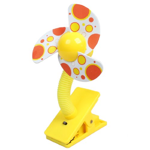 Ventilatore piccolo a mano colore giallo con pale