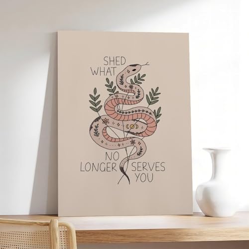 Affiche serpent impression guérison 50x75 cm poster toile salon