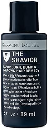 Grooming Lounge the Shavior Post Shave Remedy - Calms Inflammation and Irritation - Prevents and Eliminates Ingrown Hair - Effective Spot Treatment - No Paraben and Sulfate - Cruelty Free - 3 oz