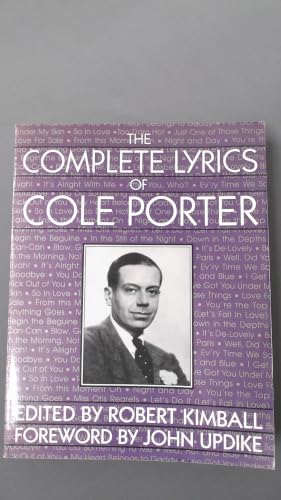 The Complete Lyrics Of Cole Porter