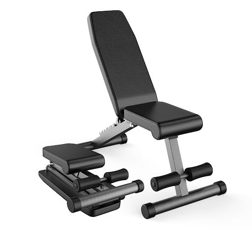 Finer 5-in-1 Adjustable & Foldable Weight Bench for Home Gym Workouts
