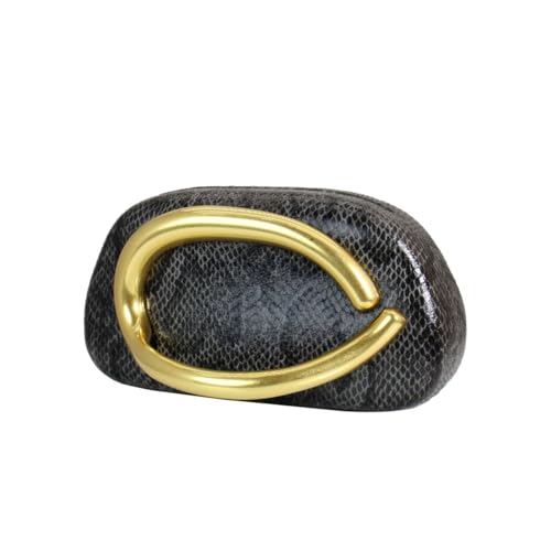 Image of Women Woven PU Leather Clutch Box Metal Handle Evening Bag Trendy Leather Handbag Weave Shoulder Purse for Causal