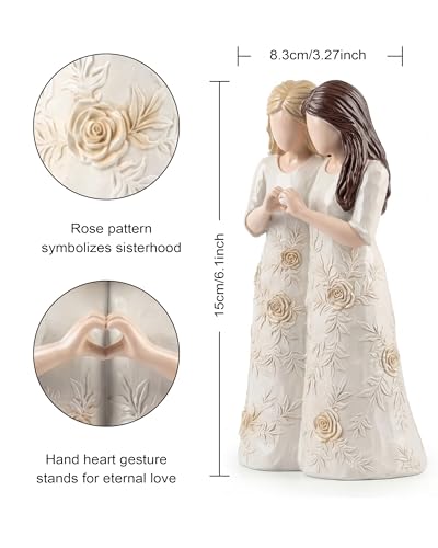 Figurilla de resina para hermana con diseño pintado a mano miniatura 3