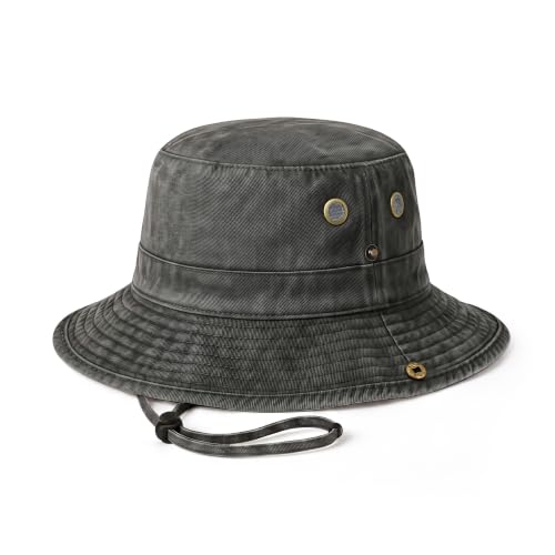 Image of Hot Summer Bucket Hat - Trendy Cotton Sun Hat for Beach, Golf, Fishing