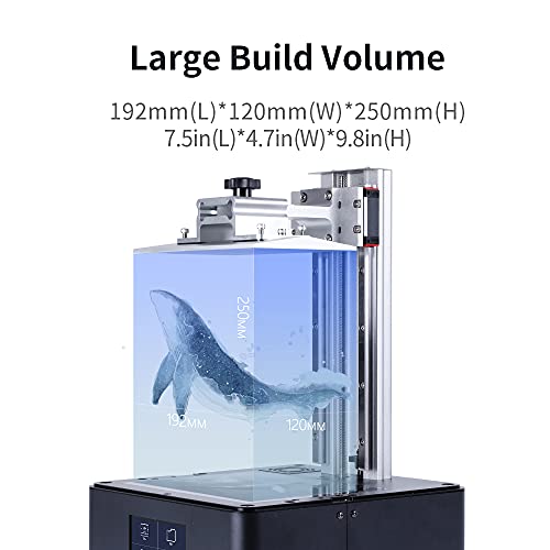 NOVA3D Whale2 MSLA 3D Drucker Groß mit WLAN, 3D Resin Drucker mit 8,9 Zoll 4K Monochrome Bildschirme, Printer Baugröße 192x120x250 mm und 8GB Speicher - Image 4