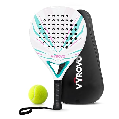 Vyrovo Carbon Halo EVA Soft Core Round Shape Padel...