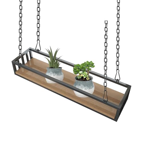 Support de pot de fleurs suspendu au mur et étagère de plafond terrasse - 2